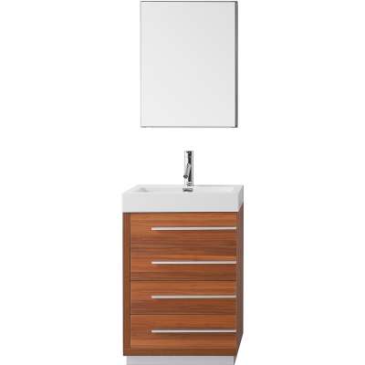 Guangzhou PVC thermofoil finish bathroom furniture cabinet for hotels