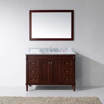 Solid oak wood fresca bathroom cabinet and vanities units