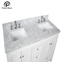 Carrara marble bathroom 24 inch vanity basin tops prices